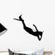 Scuba Diver Diving Deeper Wall Decal