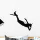 Scuba Diver Diving Deeper Wall Decal
