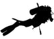 Scuba Diving Diver Exploring Wall Decal
