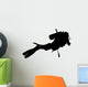 Scuba Diving Diver Exploring Wall Decal