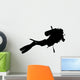 Scuba Diving Diver Exploring Wall Decal