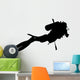 Scuba Diving Diver Exploring Wall Decal
