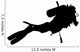 Scuba Diving Diver Exploring Wall Decal
