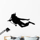 Scuba Diver Diving Wall Decal