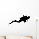 Scuba Diver Diving Wall Decal
