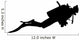Scuba Diver Diving Wall Decal