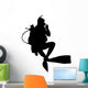 Scuba Diver Photographs Wall Decal