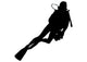 Diving Scuba Diver Silhouette Wall Decal
