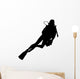 Diving Scuba Diver Silhouette Wall Decal