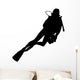 Diving Scuba Diver Silhouette Wall Decal