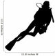 Diving Scuba Diver Silhouette Wall Decal