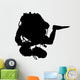 Gathering Samples Scuba Diving Wall Decal