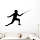 Fencing Silhouette Wall Decal