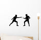 Fencing Silhouette Wall Decal