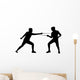 Fencing Silhouette Wall Decal