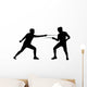 Fencing Silhouette Wall Decal