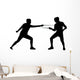 Fencing Silhouette Wall Decal