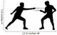 Fencing Silhouette Wall Decal