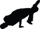 Freestyle Break Dance Silhouette Wall Decal