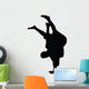 Freestyle Break Dance Silhouette Wall Decal