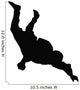 Freestyle Break Dance Silhouette Wall Decal
