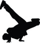Freestyle Break Dance Silhouette Wall Decal