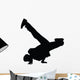 Freestyle Break Dance Silhouette Wall Decal