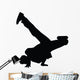 Freestyle Break Dance Silhouette Wall Decal