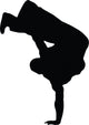 Freestyle Break Dance Silhouette Wall Decal