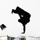 Freestyle Break Dance Silhouette Wall Decal