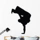 Freestyle Break Dance Silhouette Wall Decal
