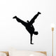 Freestyle Break Dance Silhouette Wall Decal