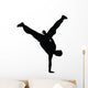 Freestyle Break Dance Silhouette Wall Decal