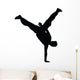 Freestyle Break Dance Silhouette Wall Decal