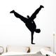 Freestyle Break Dance Silhouette Wall Decal