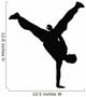 Freestyle Break Dance Silhouette Wall Decal