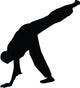 Freestyle Break Dance Silhouette Wall Decal