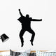 Freestyle Break Dance Silhouette Wall Decal