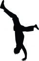 Freestyle Break Dance Silhouette Wall Decal
