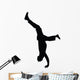Freestyle Break Dance Silhouette Wall Decal