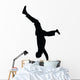 Freestyle Break Dance Silhouette Wall Decal