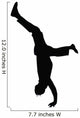 Freestyle Break Dance Silhouette Wall Decal