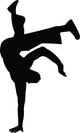 Freestyle Break Dance Silhouette Wall Decal