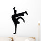Freestyle Break Dance Silhouette Wall Decal