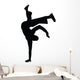 Freestyle Break Dance Silhouette Wall Decal