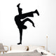 Freestyle Break Dance Silhouette Wall Decal