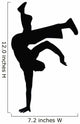 Freestyle Break Dance Silhouette Wall Decal