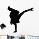 Freestyle Break Dance Silhouette Wall Decal