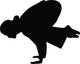 Freestyle Break Dance Silhouette Wall Decal
