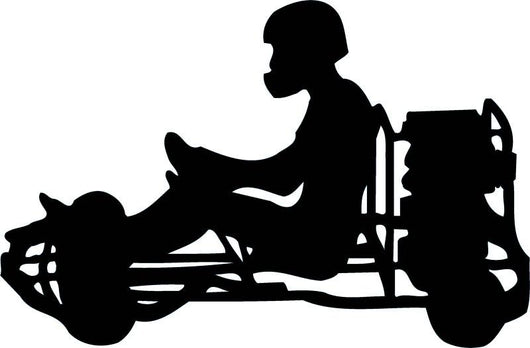 Go Kart Silhouette Wall Decal